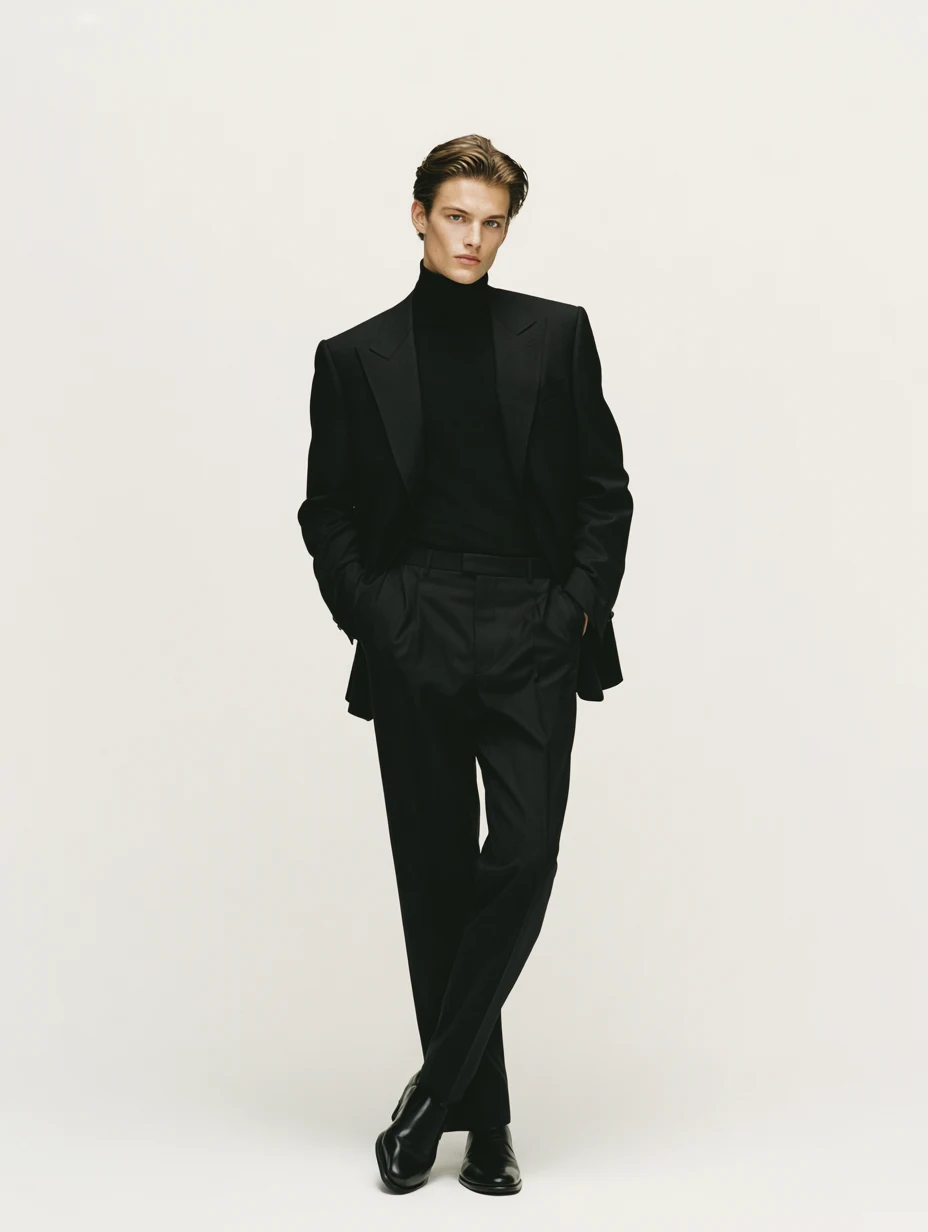 My LookBookオリジナル着せ替え素材のブラックレイヤードスーツ